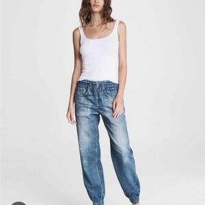 rag & bone Women's Relaxed Blue Boyfriend Jeans